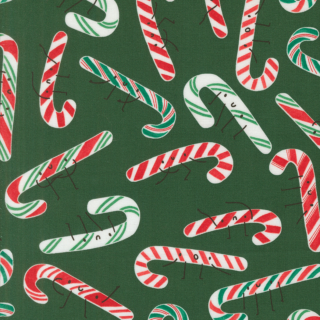 Moda-Candy Cane Pine-fabric-gather here online