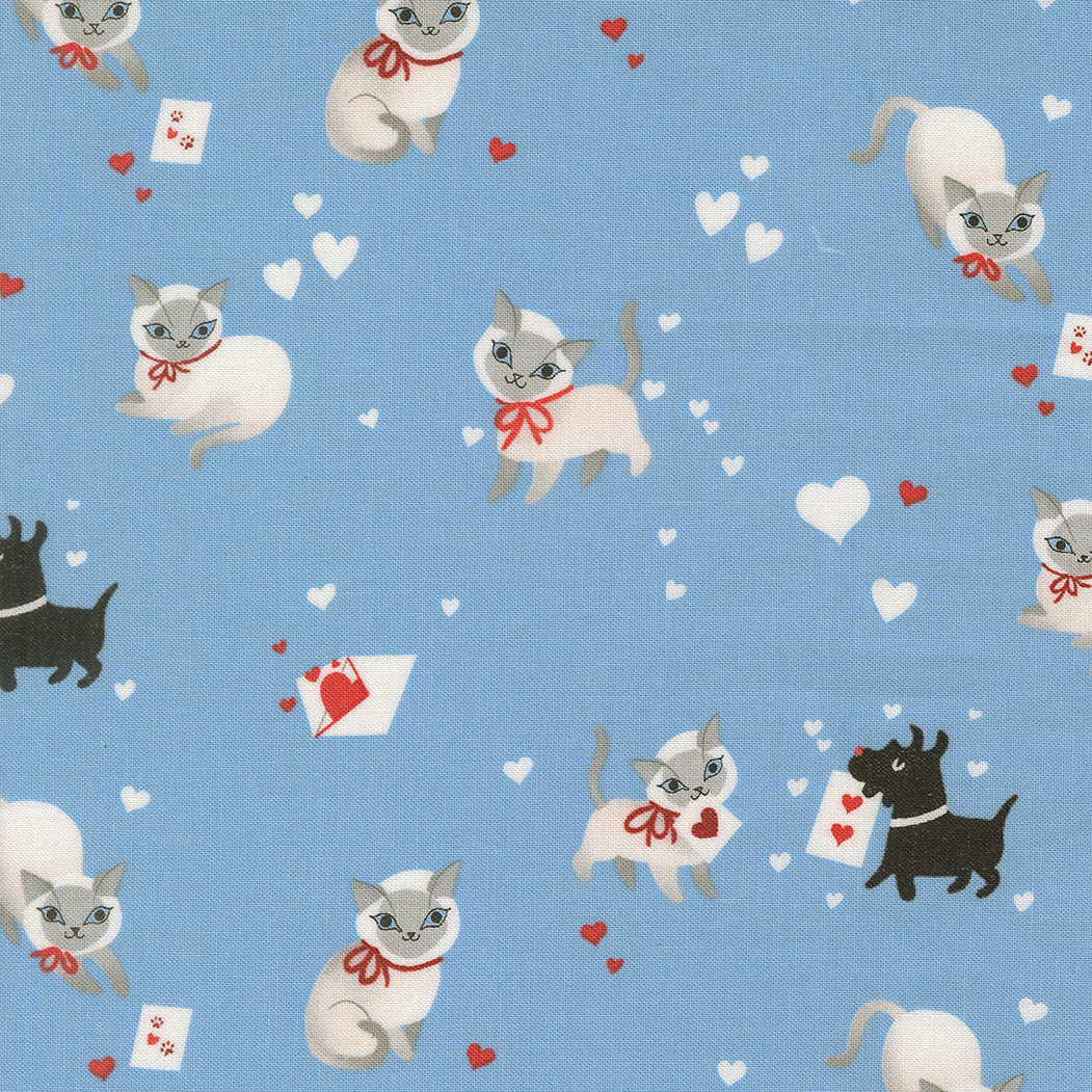 Moda-Kitty Sky-fabric-gather here online
