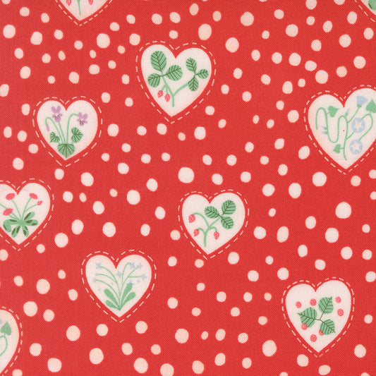 Moda-Flower Heart Love-fabric-gather here online
