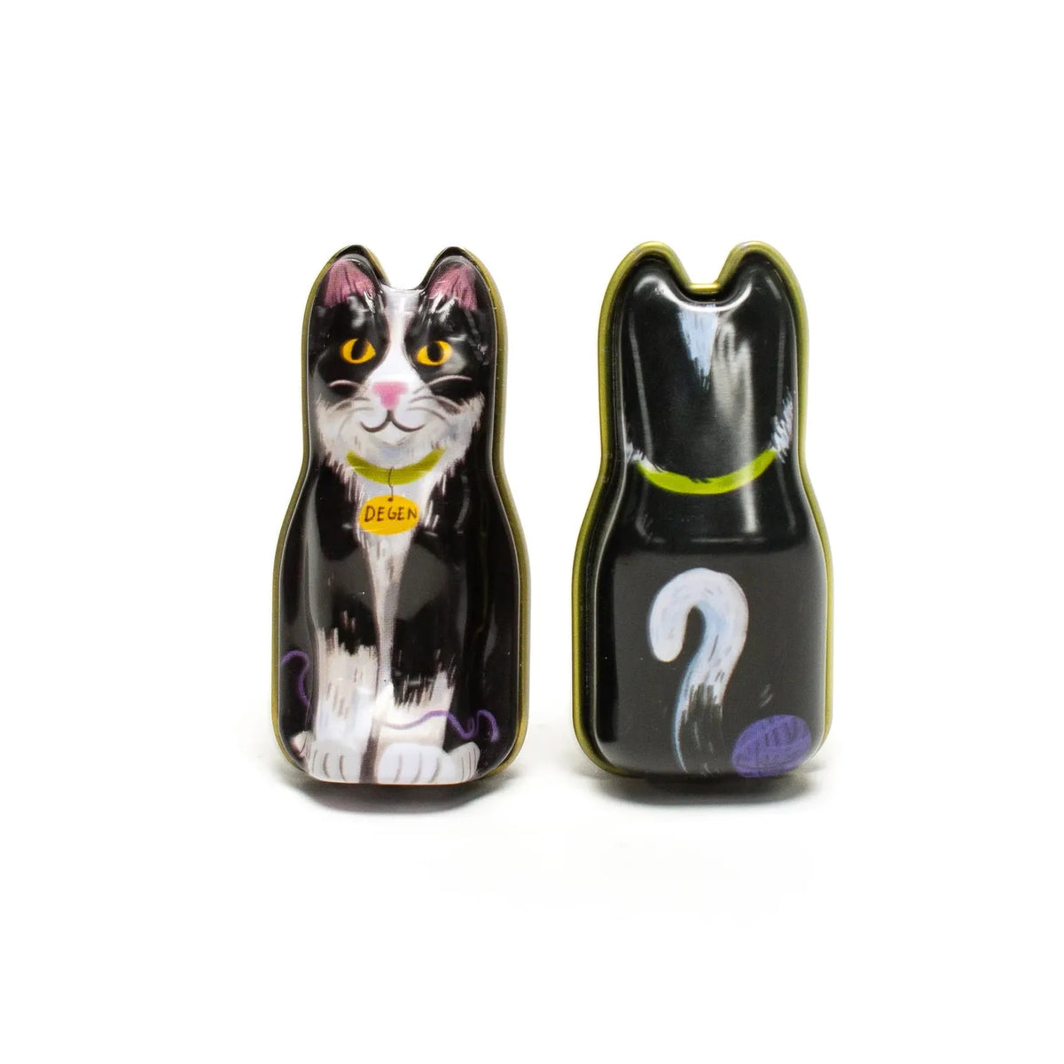 DEGEN-Black Cat Tin - Tapestry Needles-knitting notion-gather here online