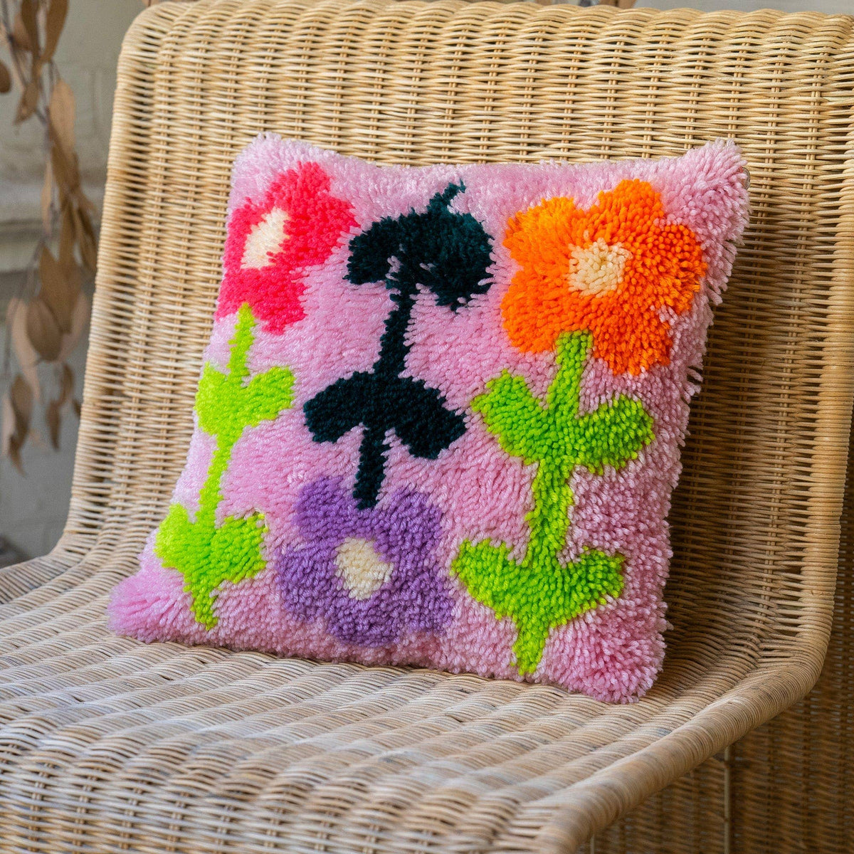 Craft Club-Bright Pick of the Bunch - Latch Hook Cushion Kit-craft kit-gather here online