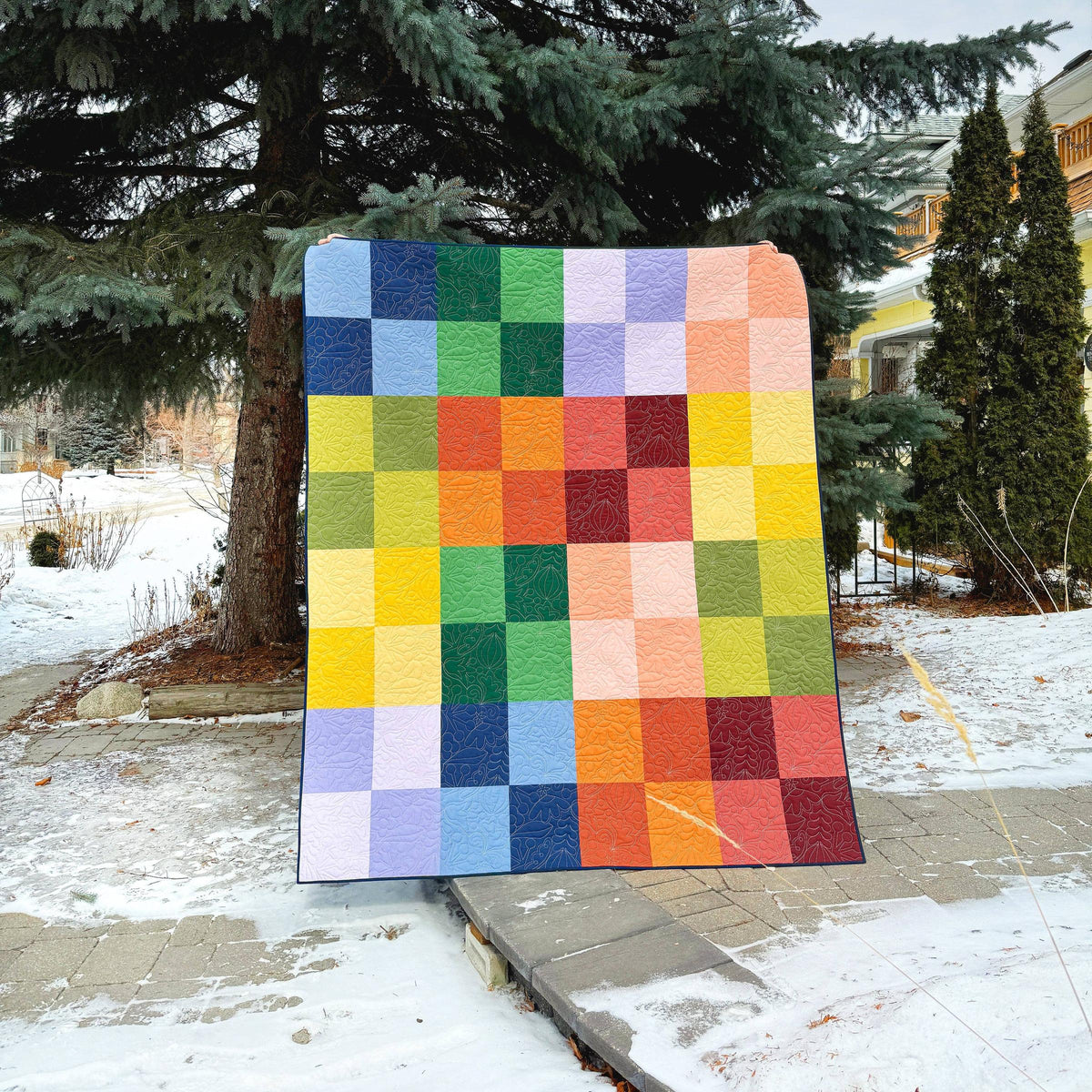 The Blanket Statement-Sunny Side Quilt Pattern-quilting pattern-gather here online