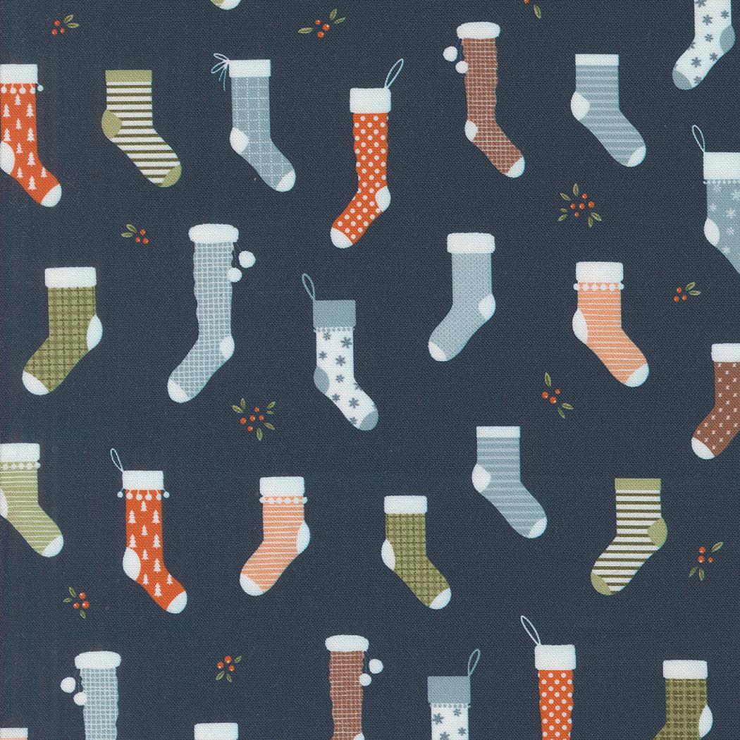 Moda-Sweet Stockings Midnight-fabric-gather here online