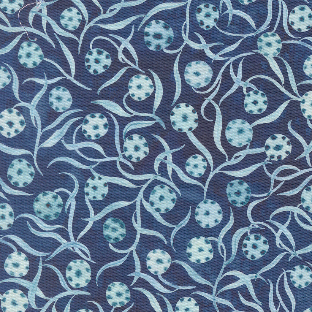 Moda-Lil Sprout Navy-fabric-gather here online