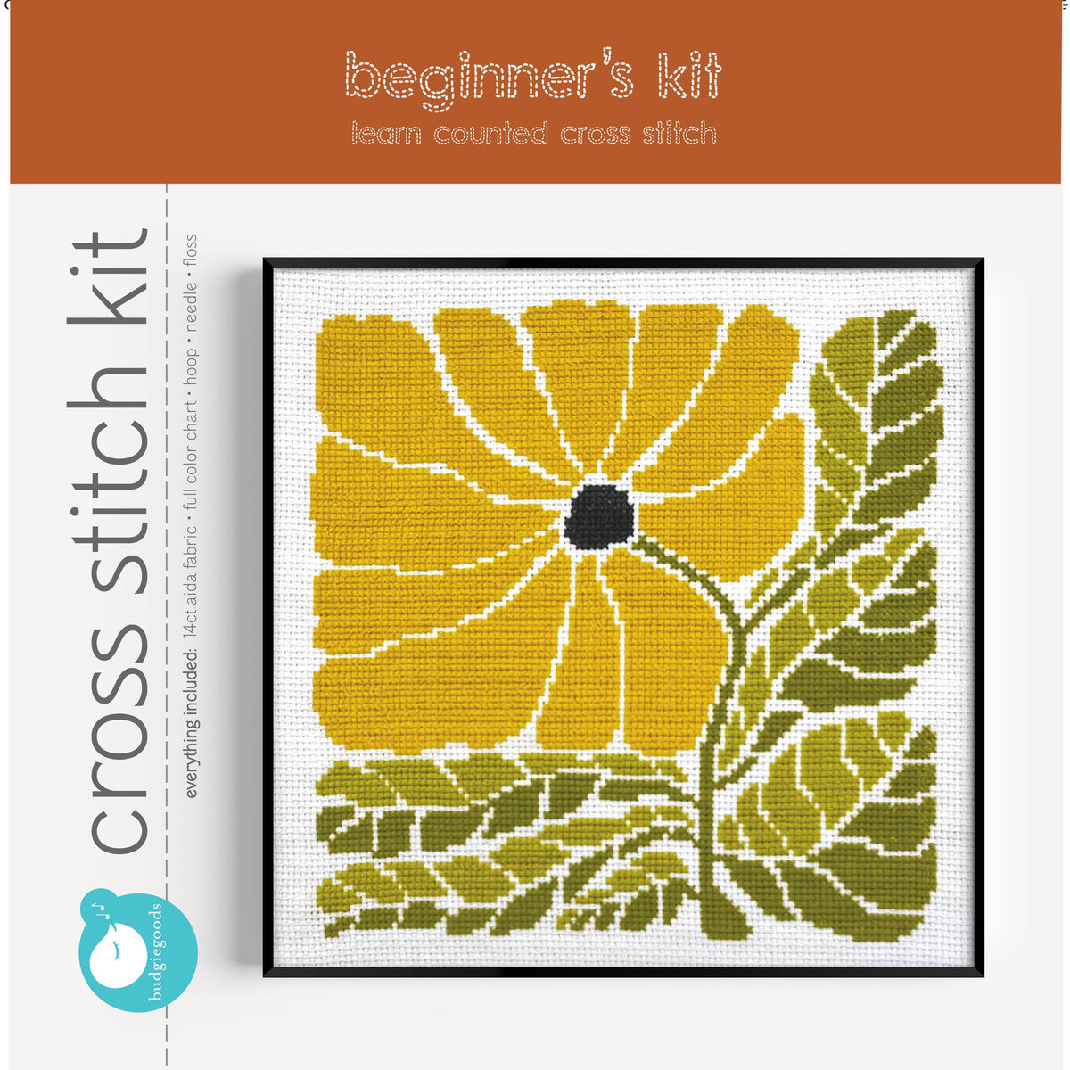 budgiegoods-Sunny Blossom Cross Stitch Kit-xstitch kit-gather here online