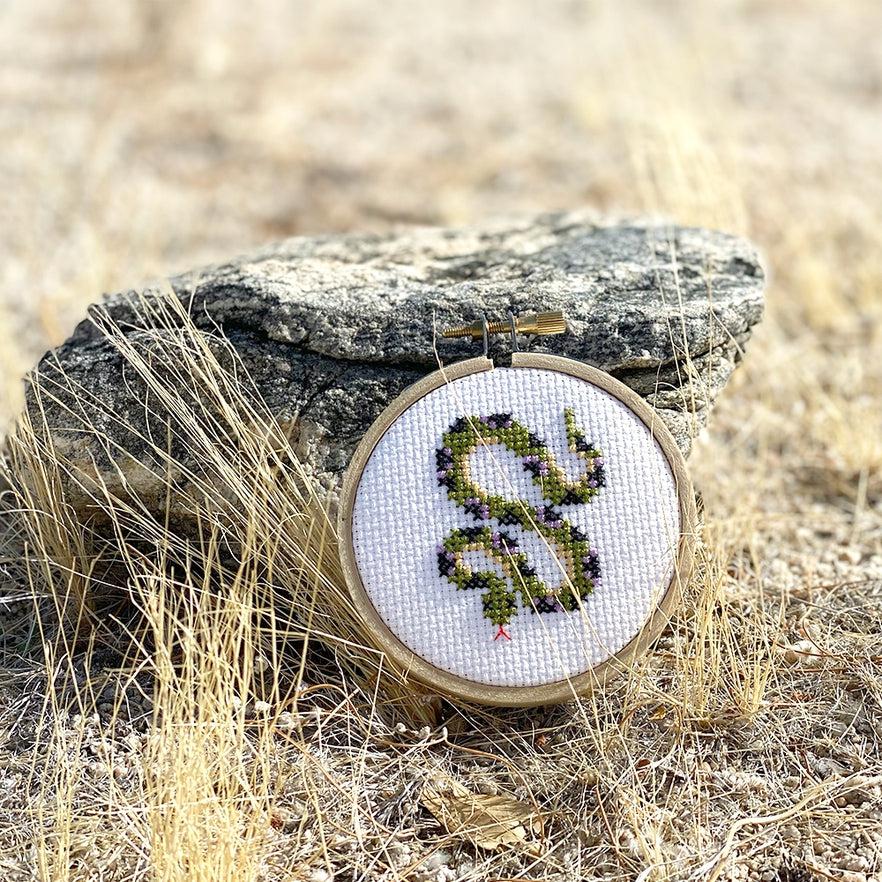 The Stranded Stitch-Mini Snake DIY Cross Stitch Kit-xstitch kit-gather here online