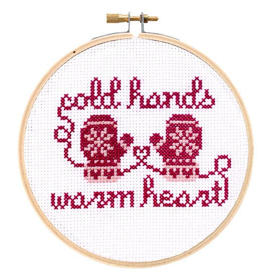 The Stranded Stitch-Holiday Mittens DIY Cross Stitch Kit-xstitch kit-gather here online