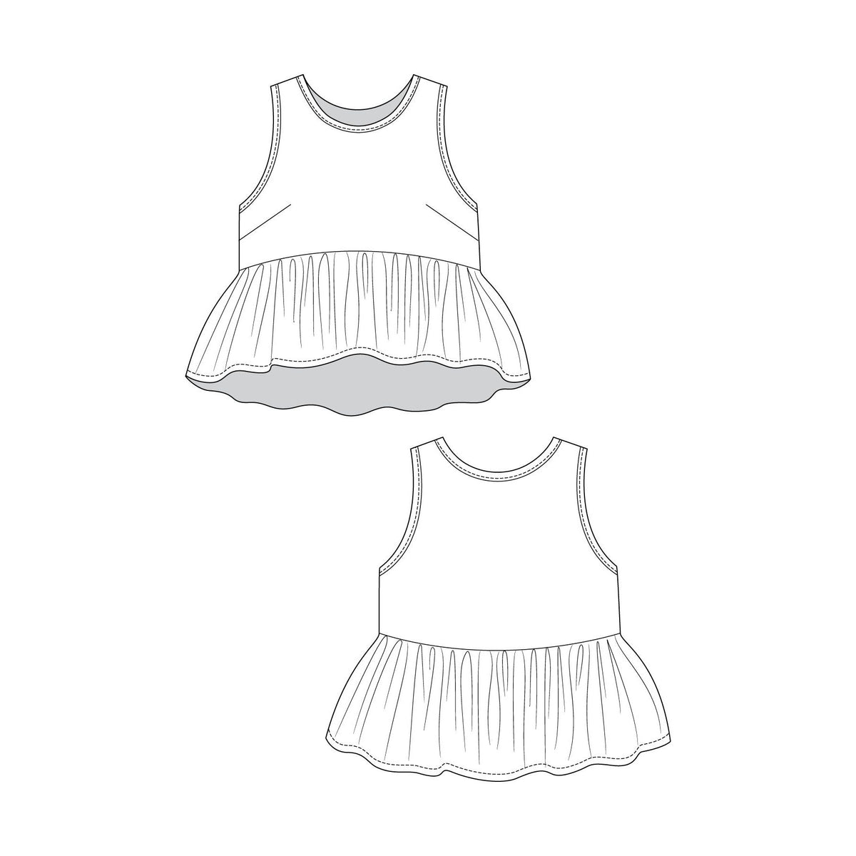 Named Clothing-Taimi Dress & Top Pattern-sewing pattern-gather here online