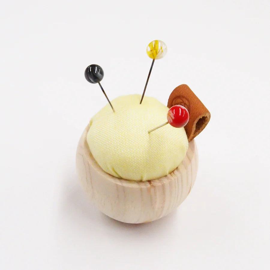 Cohana-Tombo-dama Sewing Pins & Cypress Pincushion Necklace Set-sewing notion-gather here online