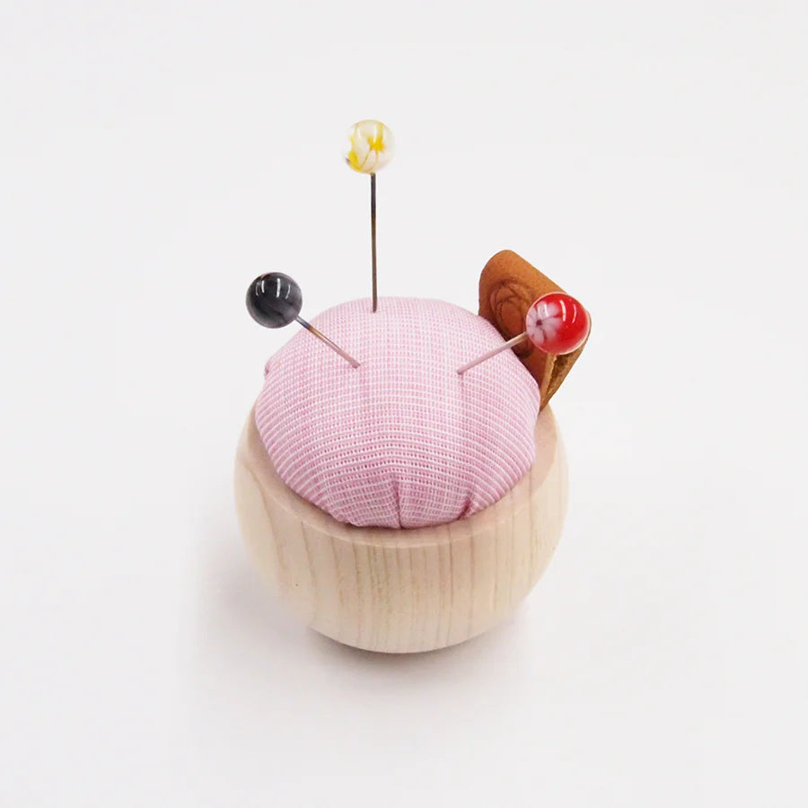 Cohana-Tombo-dama Sewing Pins & Cypress Pincushion Necklace Set-sewing notion-gather here online