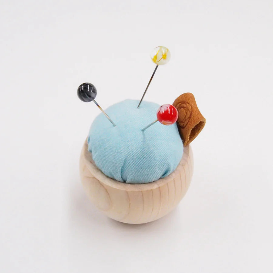 Cohana-Tombo-dama Sewing Pins & Cypress Pincushion Necklace Set-sewing notion-gather here online
