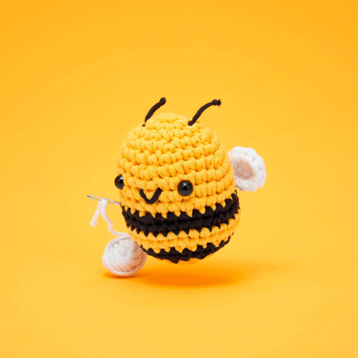 The Woobles-Cornelius the Bee-knitting / crochet kit-gather here online
