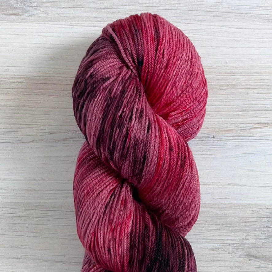 Melani's Stache-Tough Sock-yarn-Cherry Cordial-gather here online