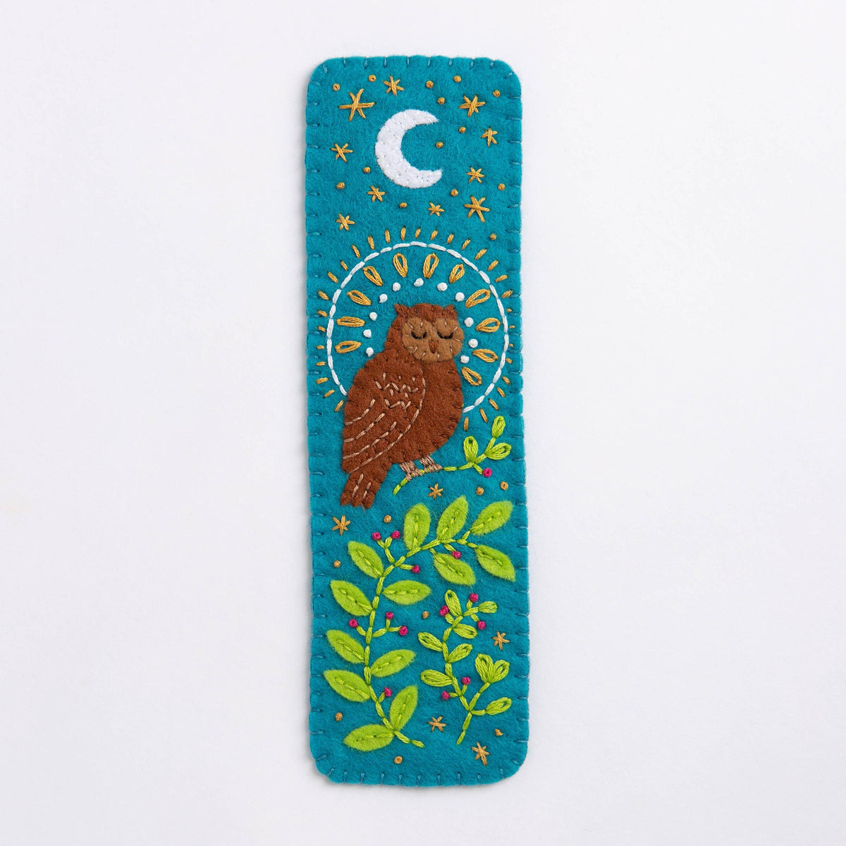 Hawthorn Handmade-Owl Bookmark Felt Craft Kit-embroidery kit-gather here online
