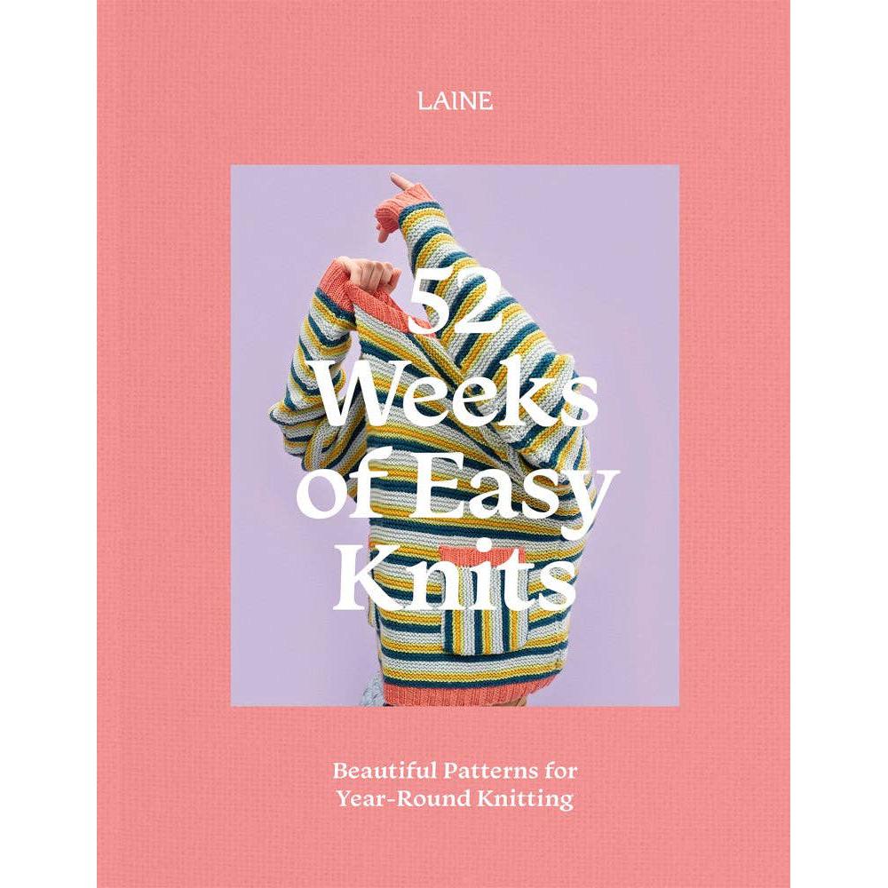 Laine-52 Weeks of Easy Knits - Softcover-book-gather here online