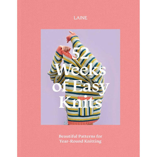 Laine-52 Weeks of Easy Knits - Softcover-book-gather here online