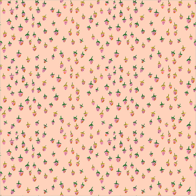 Windham Fabrics-Field Strawberries Blush-fabric-gather here online