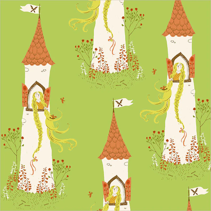 Windham Fabrics-Rapunzel Green-fabric-gather here online