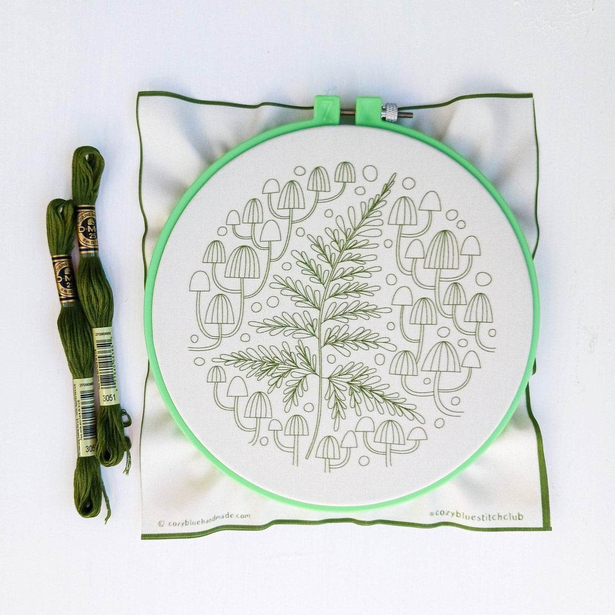 CozyBlue-Fern + Friends Embroidery Kit-embroidery kit-gather here online