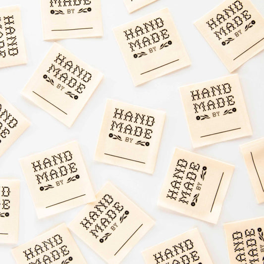 Sarah Hearts-Crafty Handmade By: Organic Cotton Write In Sewing Labels-sewing notion-gather here online