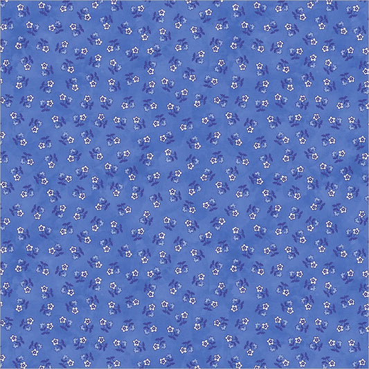 Windham Fabrics-Ditsy Cobalt-fabric-gather here online