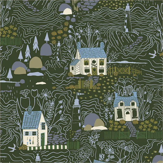 Windham Fabrics-Inverness Seaweed-fabric-gather here online