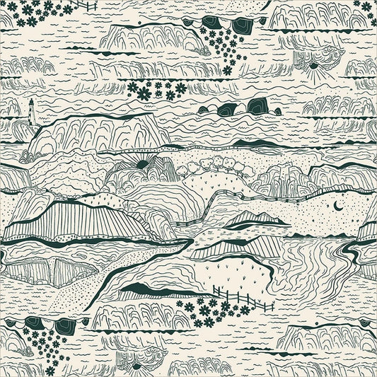 Windham Fabrics-Driftline Ivory-fabric-gather here online
