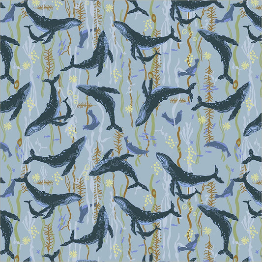 Windham Fabrics-Headwaters Ocean-fabric-gather here online