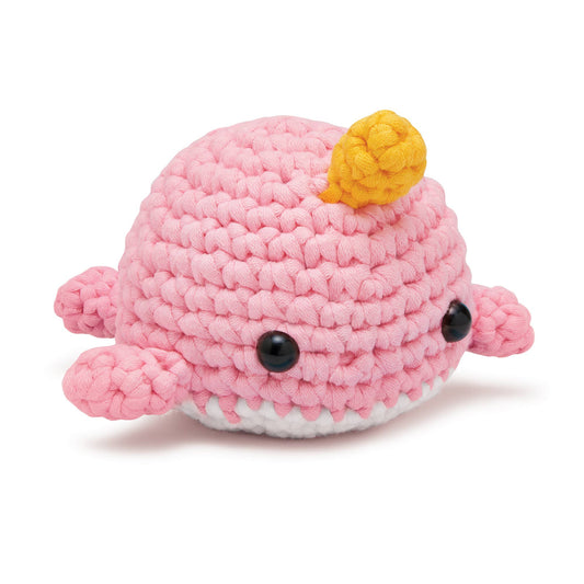 The Woobles-Bjørn the Pink Narwhal Crochet Kit-knitting / crochet kit-gather here online