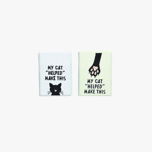 Kylie and The Machine-My Cat Helped Me Make This Woven Sew-In Labels-sewing notion-gather here online