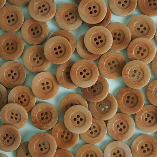 Matchy Matchy Sewing Club-Caramel 1" Corozo Nut Buttons-button-gather here online