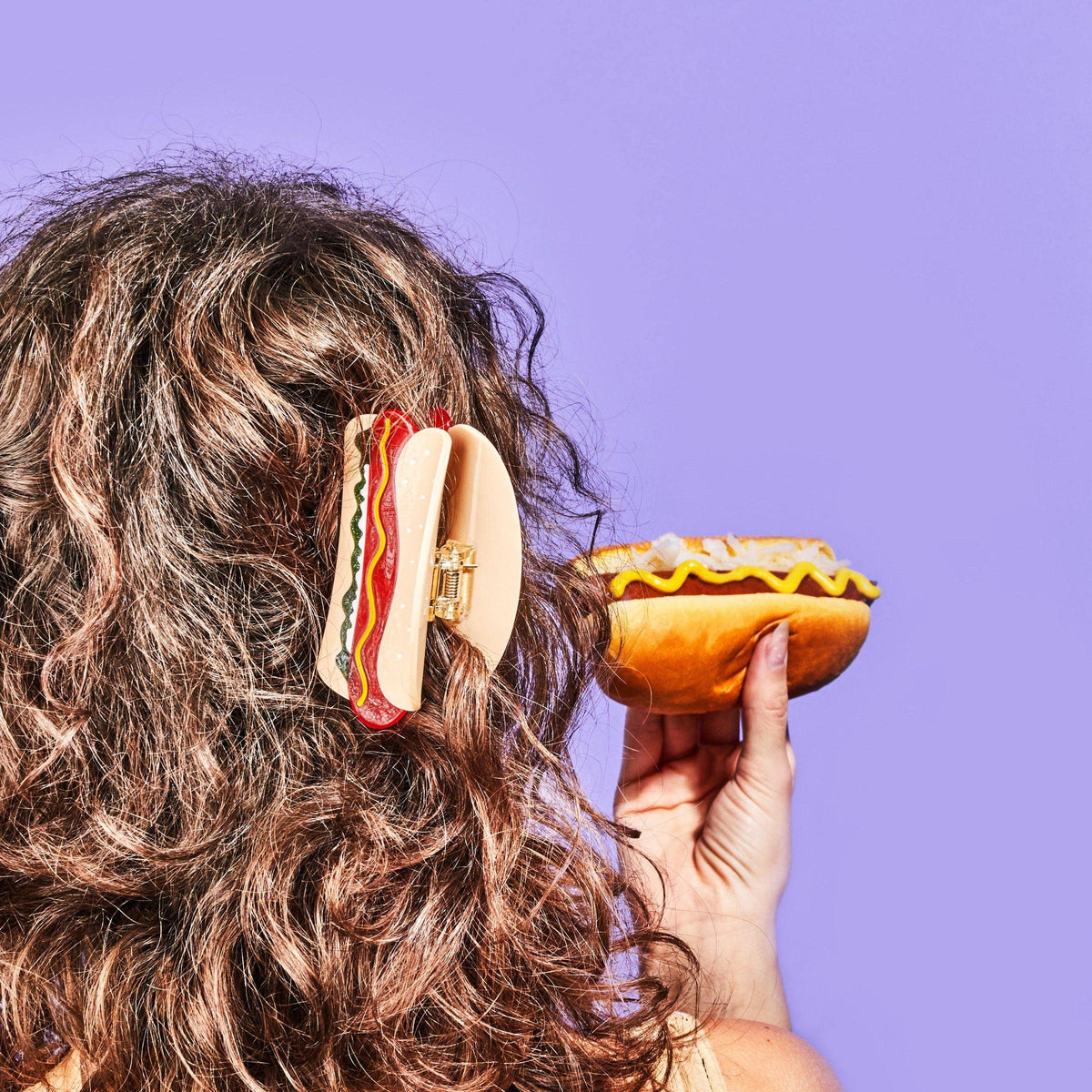 Jenny Lemons-Large Hot Dog Hair Claw-accessory-gather here online
