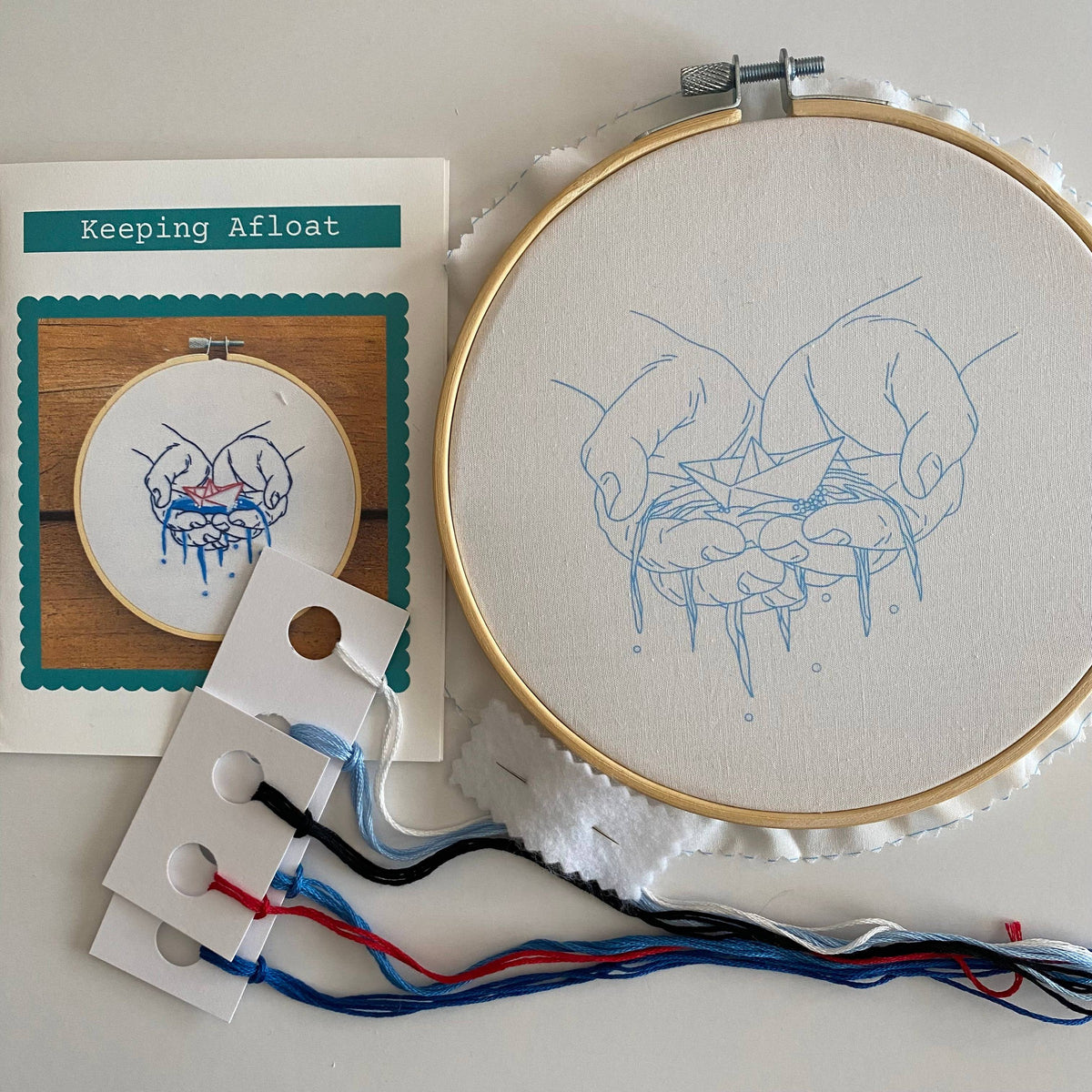 Stitches By Tiff-Keeping Afloat Embroidery Kit-embroidery kit-gather here online