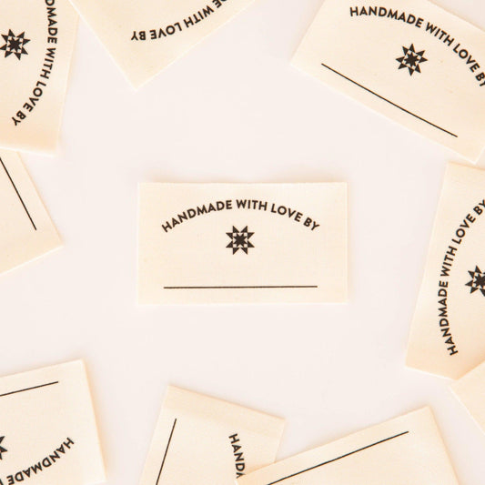 Sarah Hearts-Handmade with Love Organic Cotton Write-In Quilt Labels-notion-gather here online