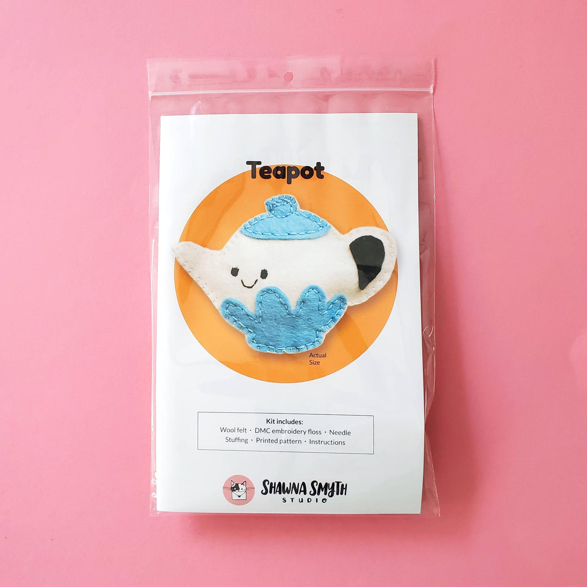 Shawna Smyth Studio-Teapot DIY Felt Kit-sewing kit-gather here online