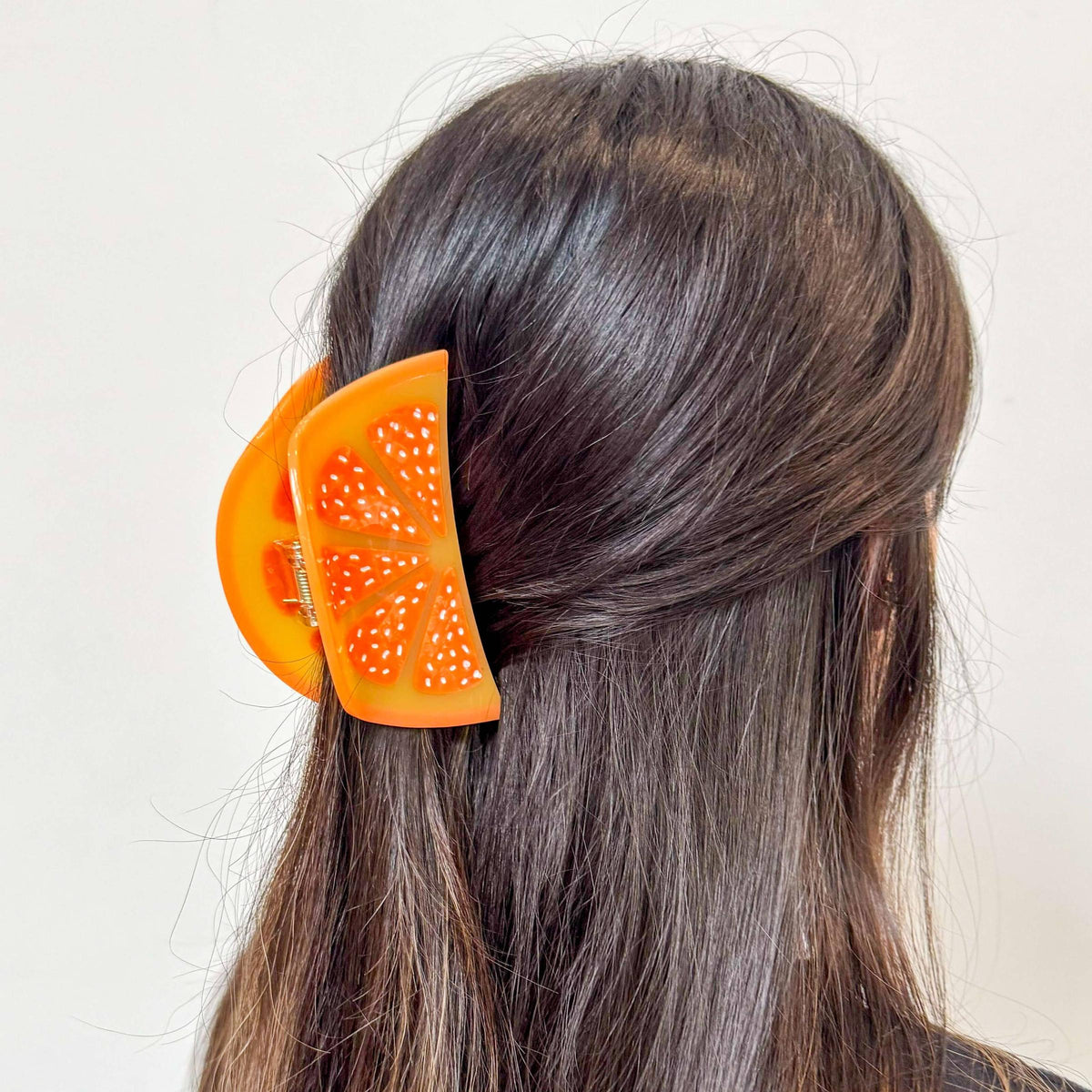 Jenny Lemons-Large Orange Slice Hair Claw-accessory-gather here online