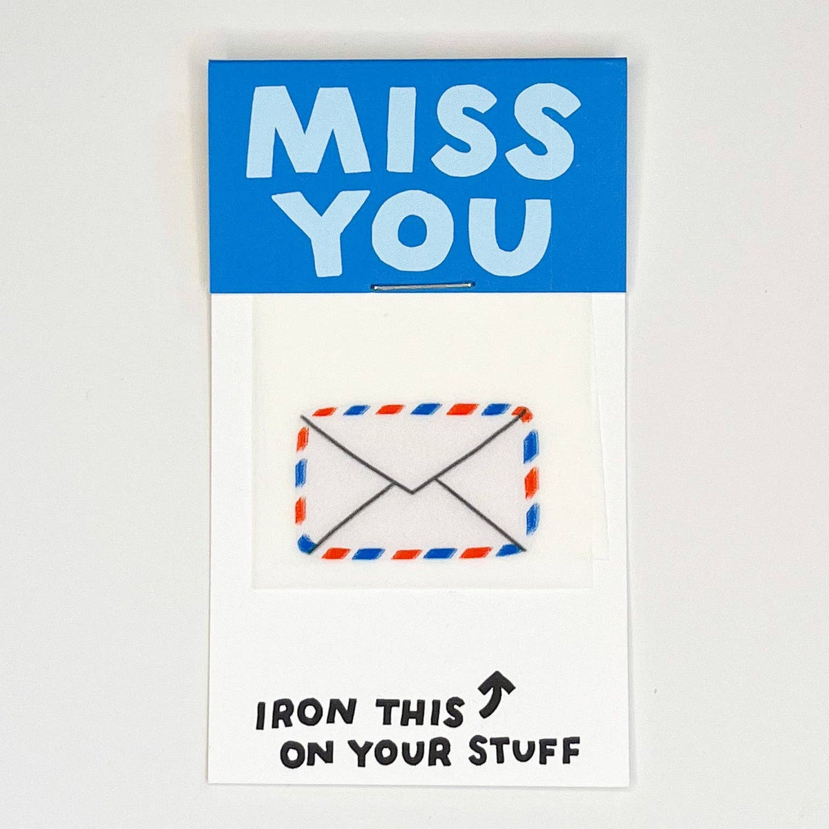 Hot Dang Press-Miss You Letter Iron-On Transfer & Card-patches + pins-gather here online