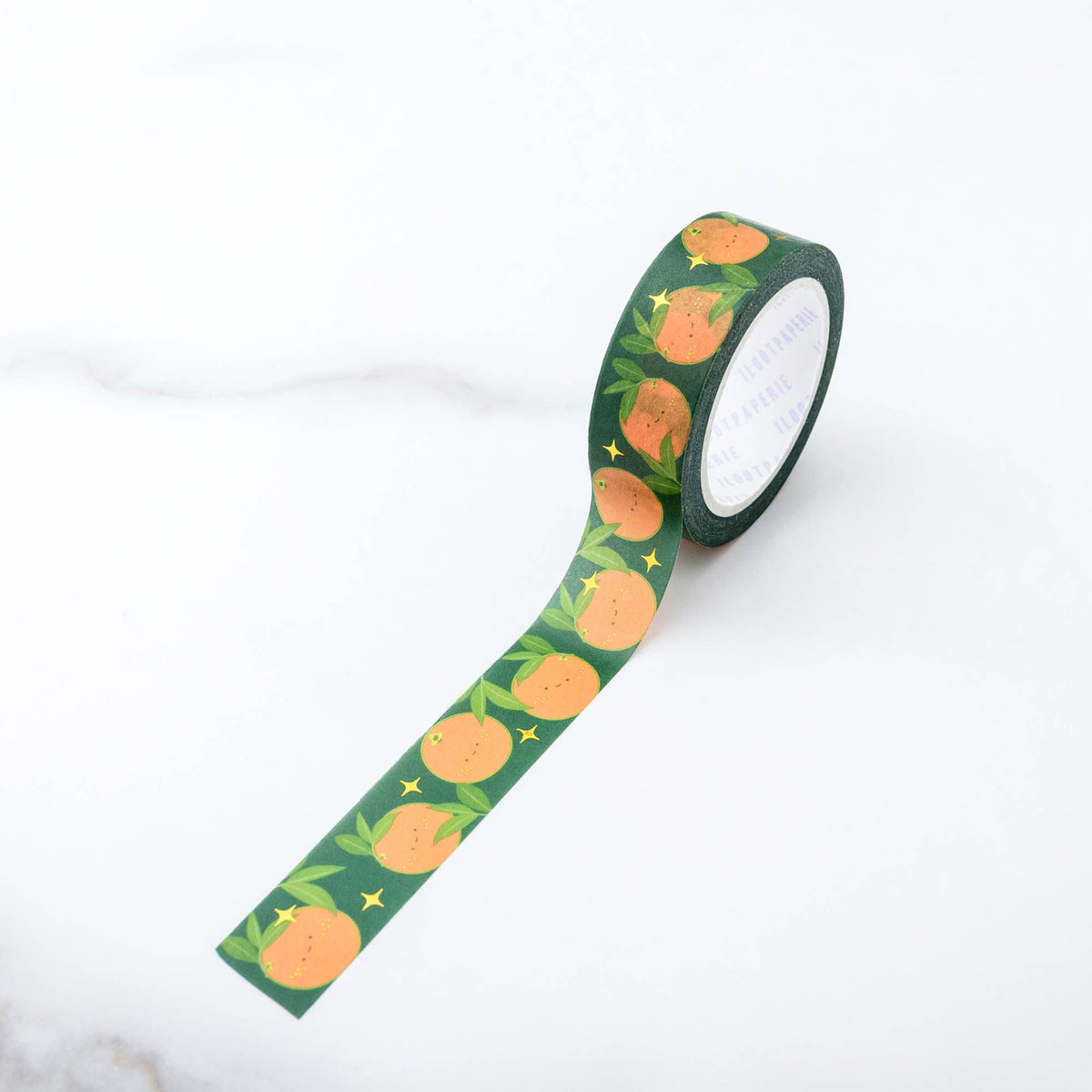 ILOOTPAPERIE-Happy Lucky Oranges Gold Foil Washi Tape-craft notion-gather here online