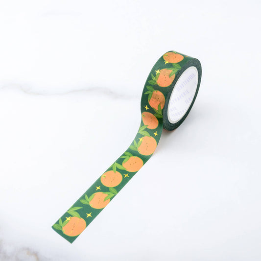 ILOOTPAPERIE-Happy Lucky Oranges Gold Foil Washi Tape-craft notion-gather here online
