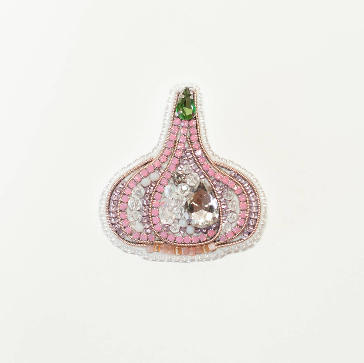 CraftShopOnline-Bead Embroidery Brooch Kit: Garlic DIY Craft Beading-craft kit-gather here online