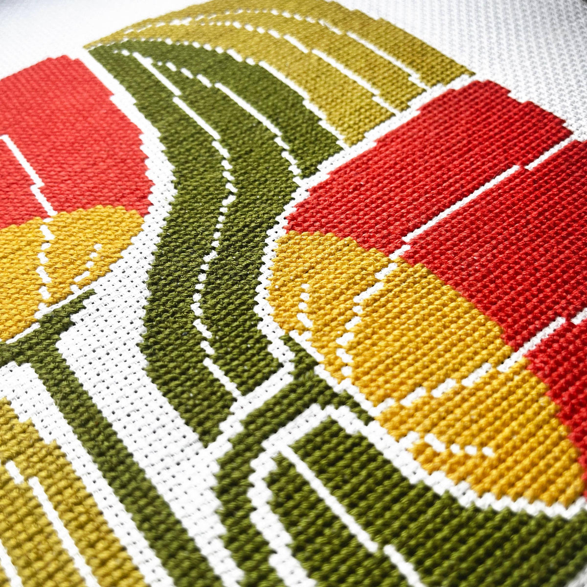 Budgiegoods-Twin Blooms Beginner Cross Stitch Kit -xstitch kit-gather here online