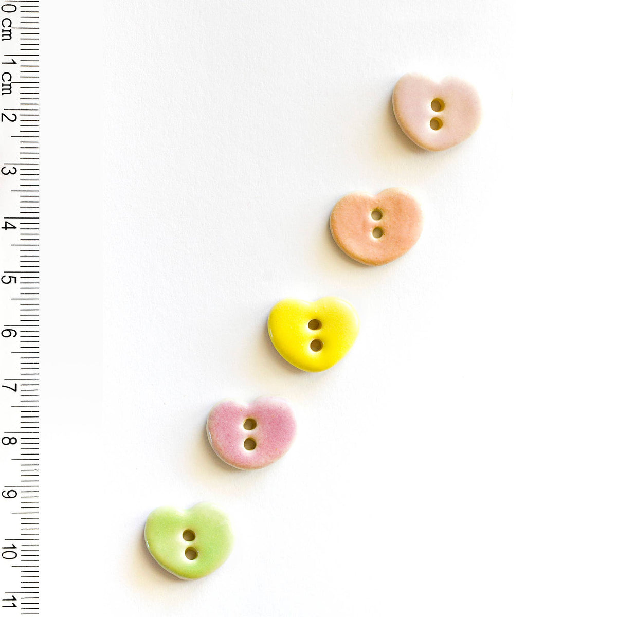 Incomparable Buttons-Pastel Heart Buttons-button-gather here online