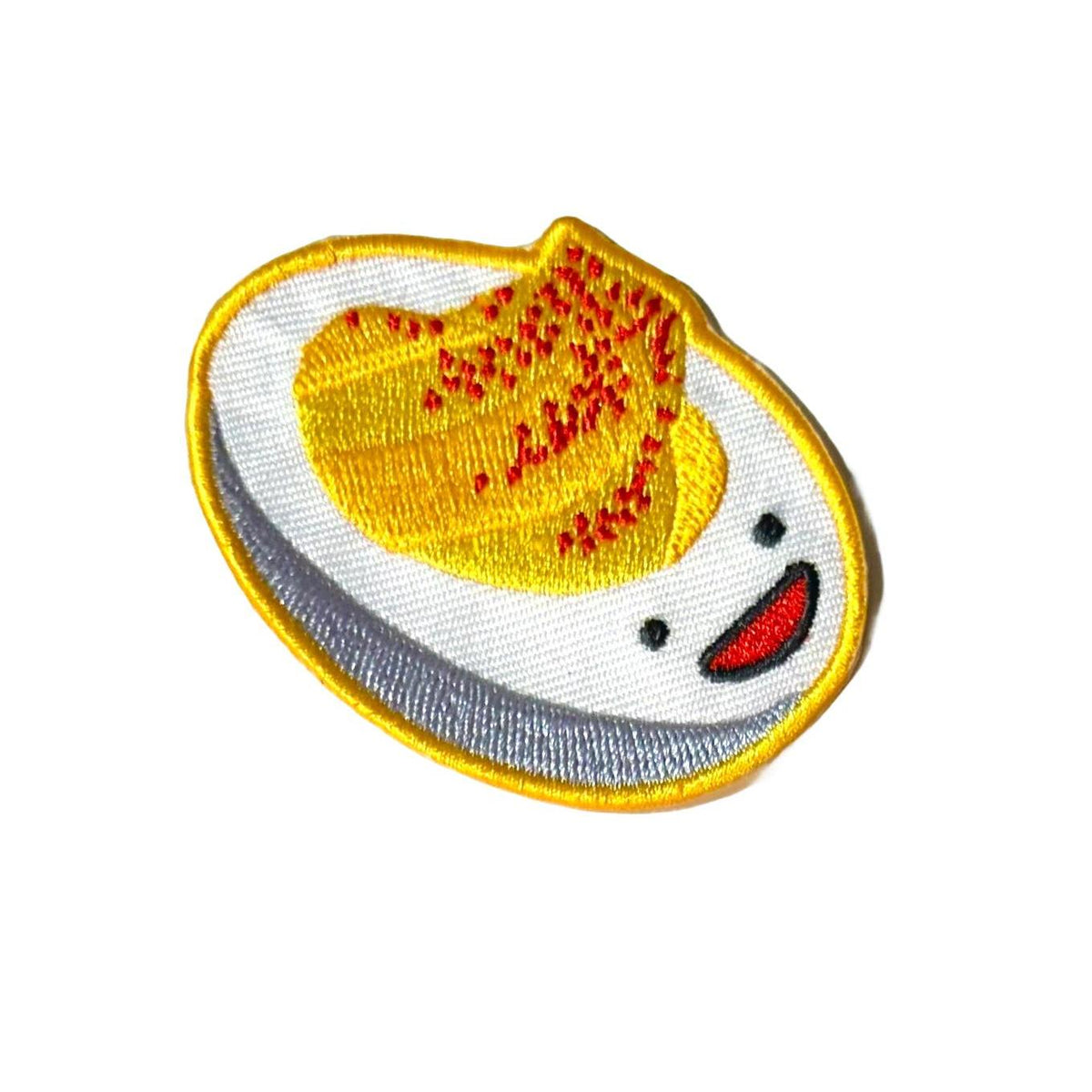 Sparkletown Studios-Lil' Deviled Egg Iron-On Patch-patches + pins-gather here online