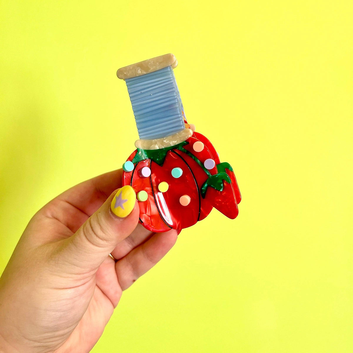 The Peach Fuzz-Pin Cushion Hair Claw-accessory-gather here online