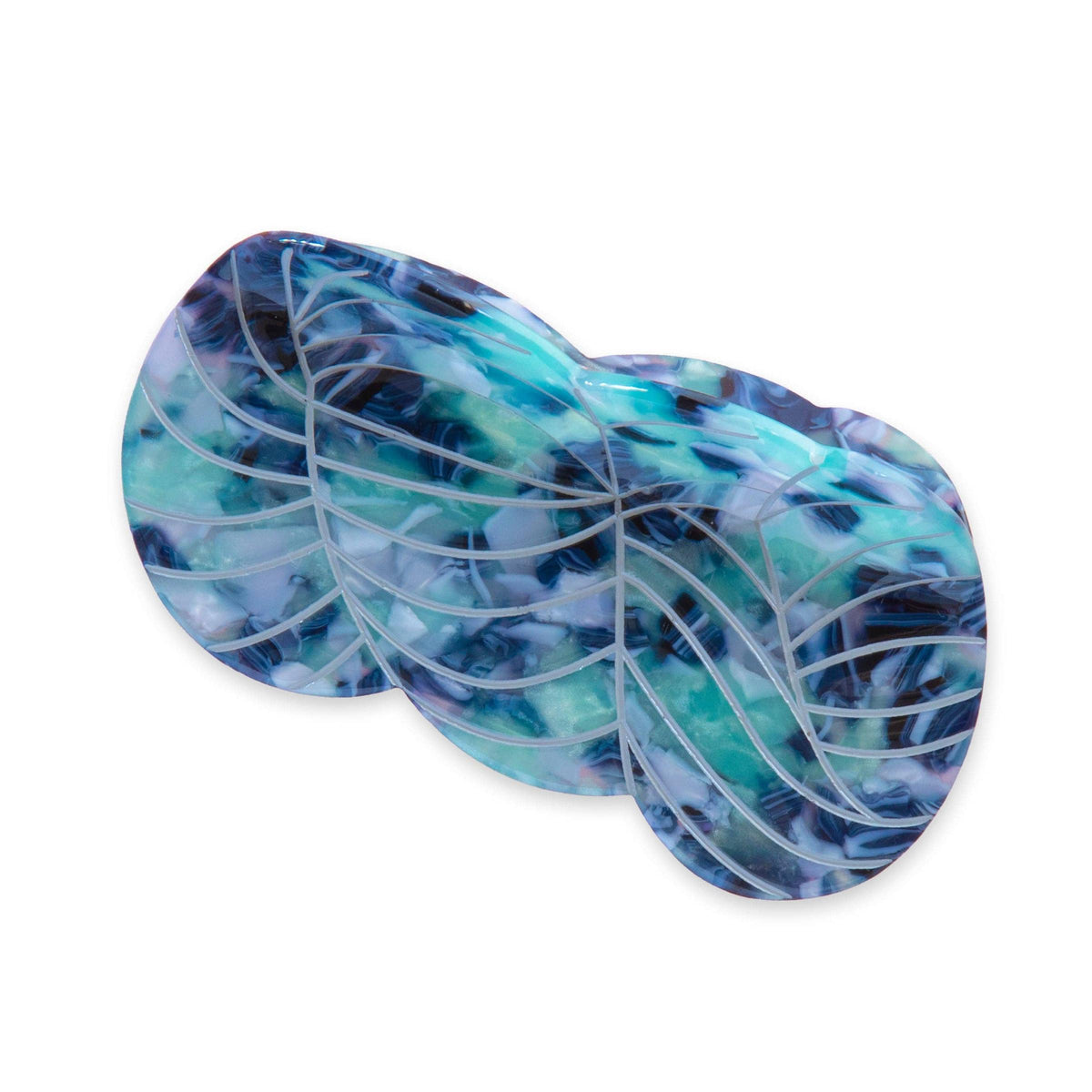 Sarah Hearts-Blue Yarn Skein Hair Claw-accessory-gather here online