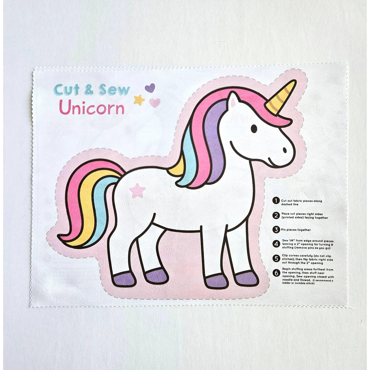 Nickwilljack-DIY Beginner Unicorn Sewing Kit-sewing kit-gather here online