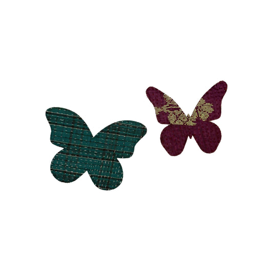 Otto Finn-Small Kantha Butterfly Iron-On Patch-patches + pins-gather here online