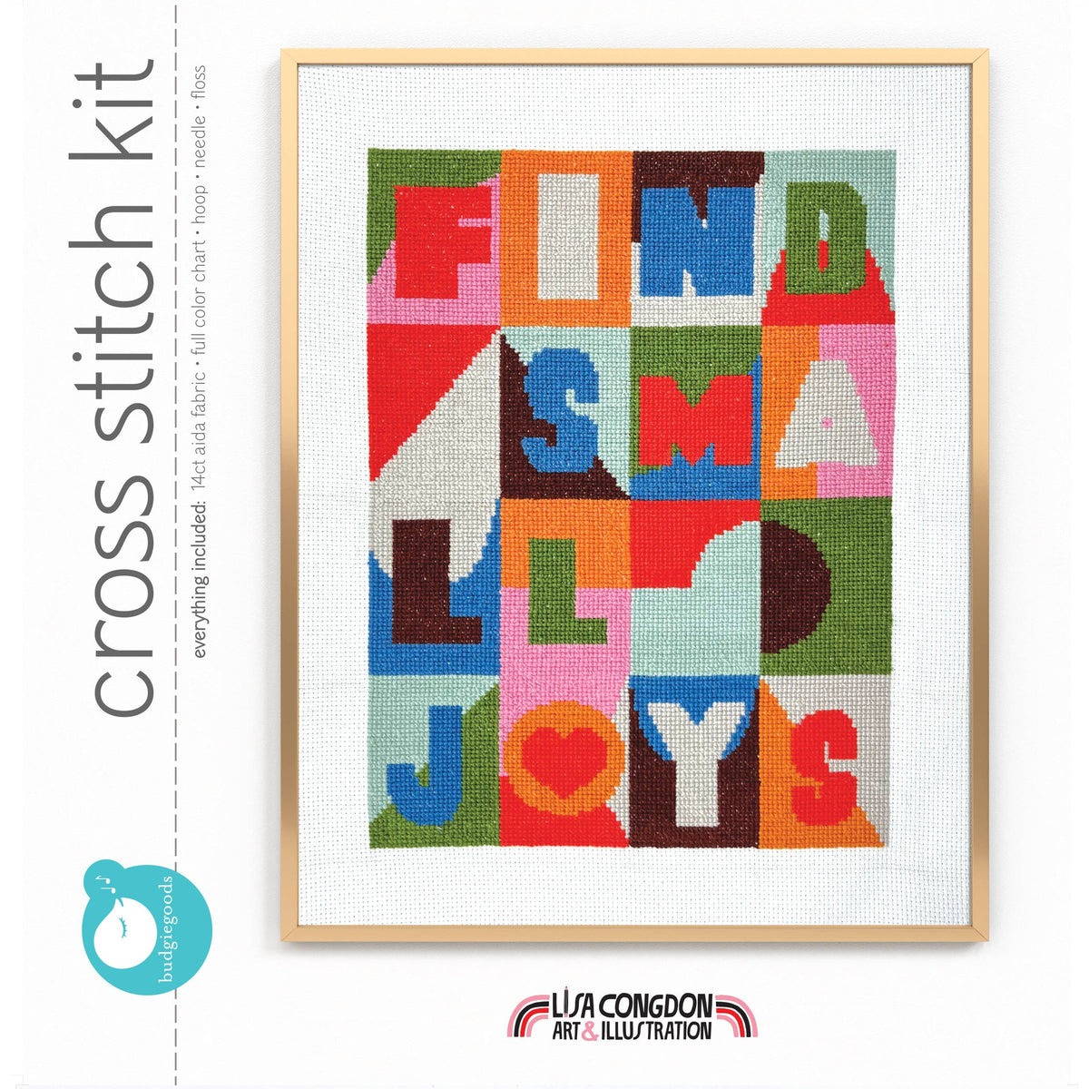 budgiegoods-Small Joys Cross Stitch Kit-xstitch kit-gather here online