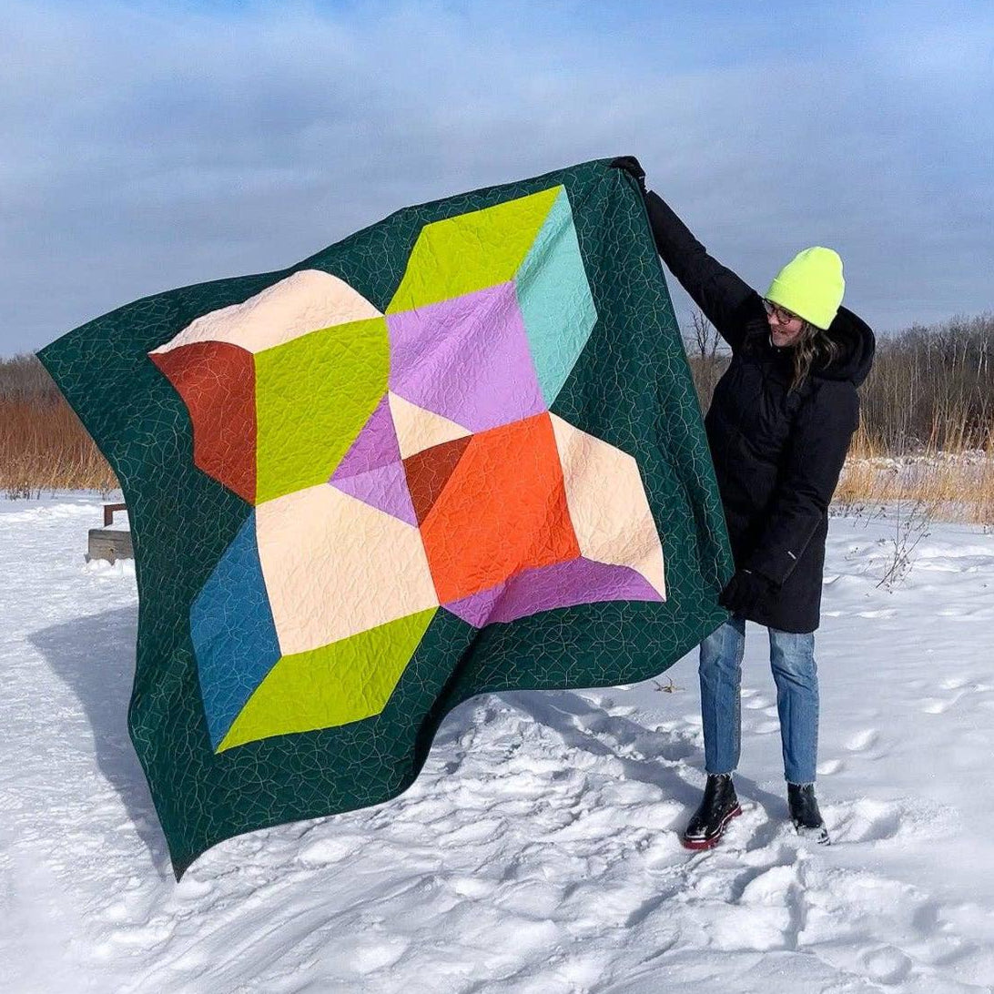 The Blanket Statement-North Cross Paper Pattern-quilting pattern-gather here online