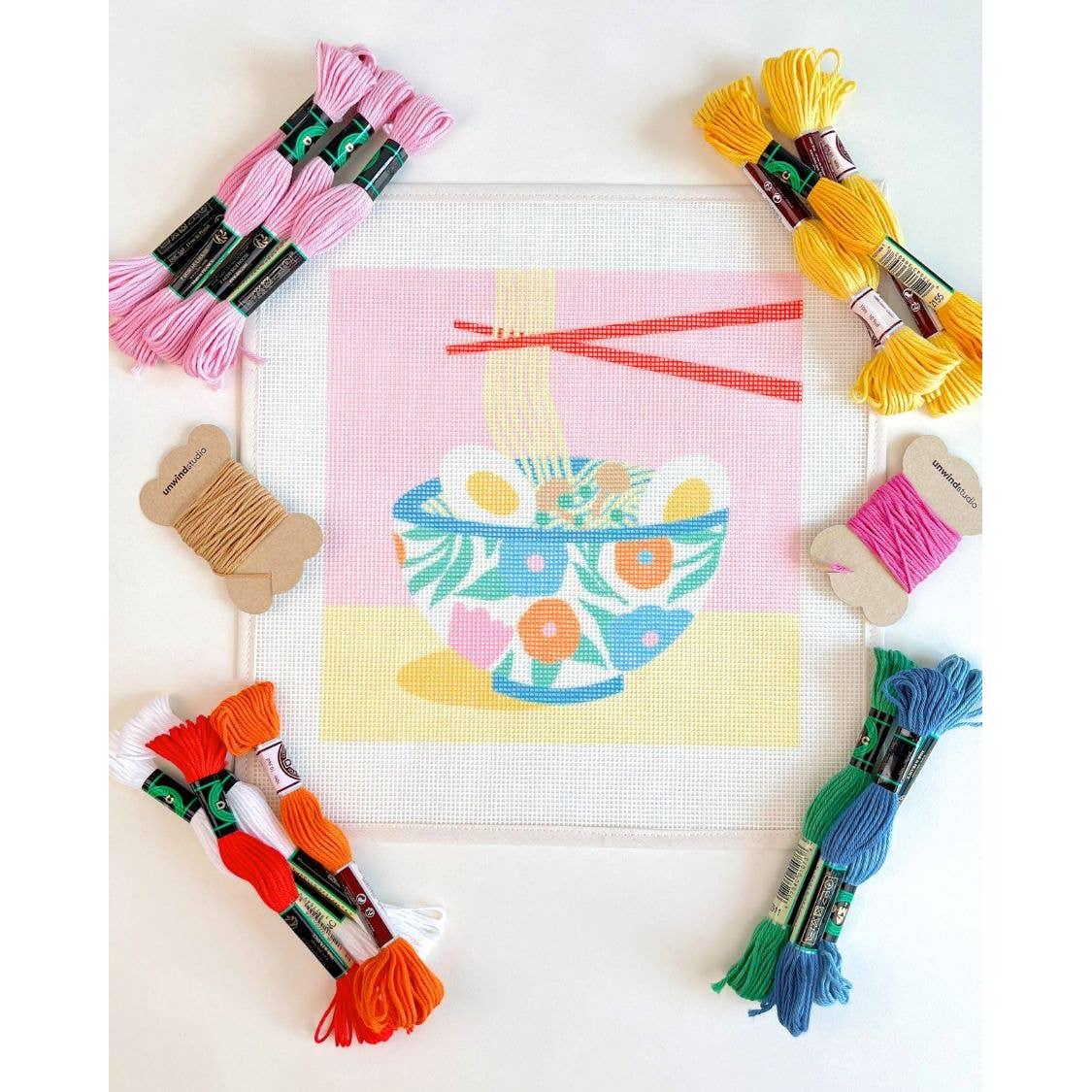 Unwind Studio-Ramen Night Needlepoint Kit-xstitch kit-gather here online